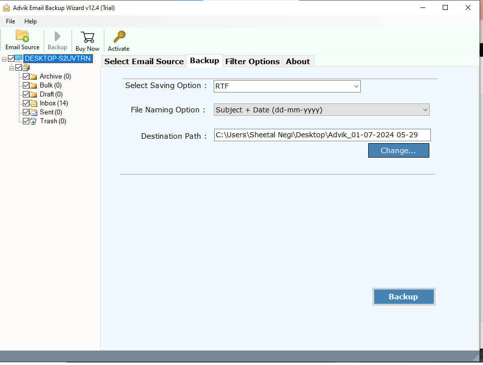 Export Hotmail to Text Files
