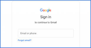 Log in to your Gmail account