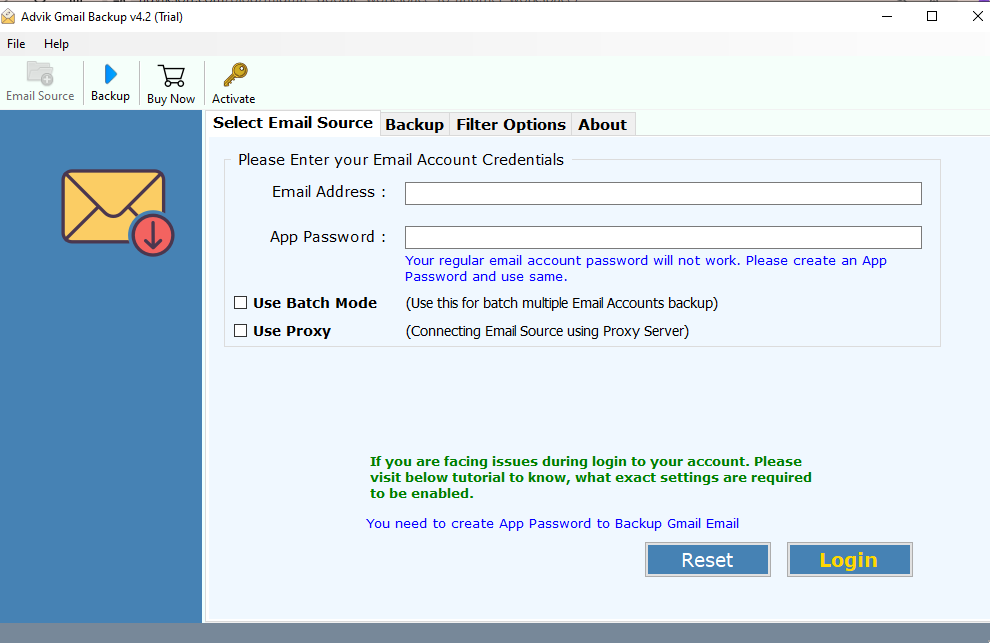 Run the software to start the migration