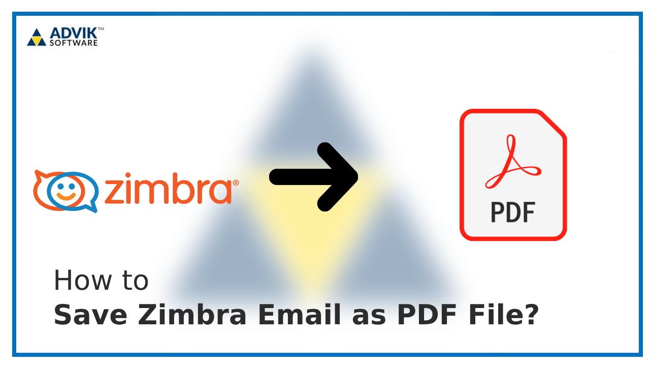 Save Zimbra Email as PDF