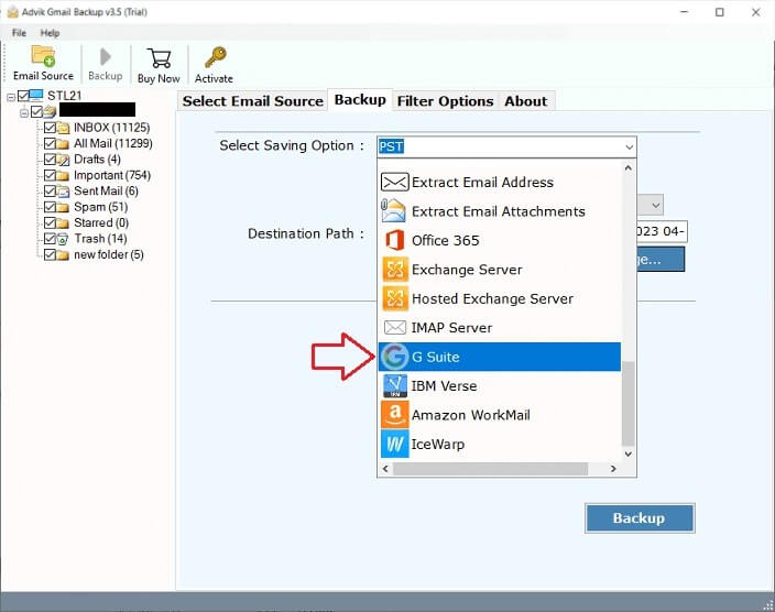 Migrate Emails from one G Suite Account to Another