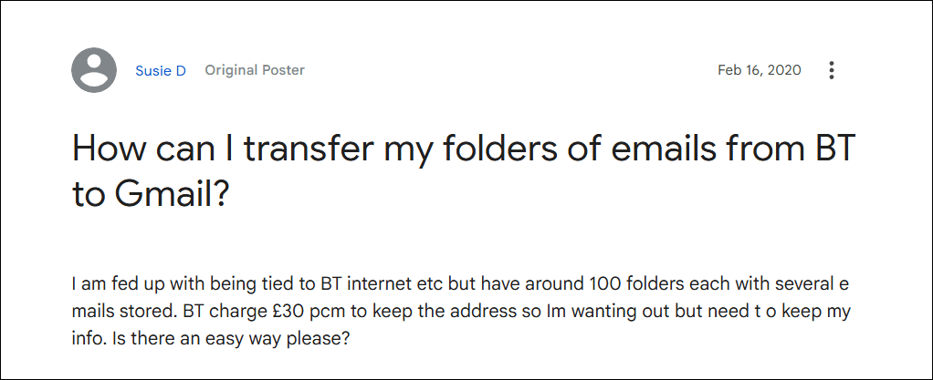 transfer bt email to gmail