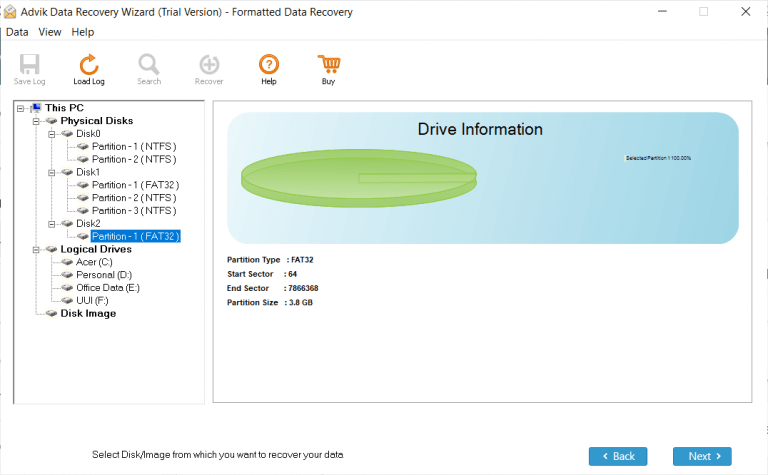 choose external hard drive