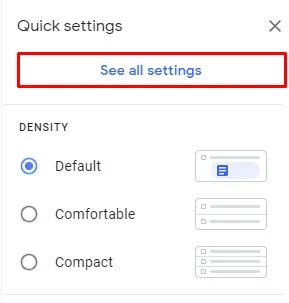 click on settings