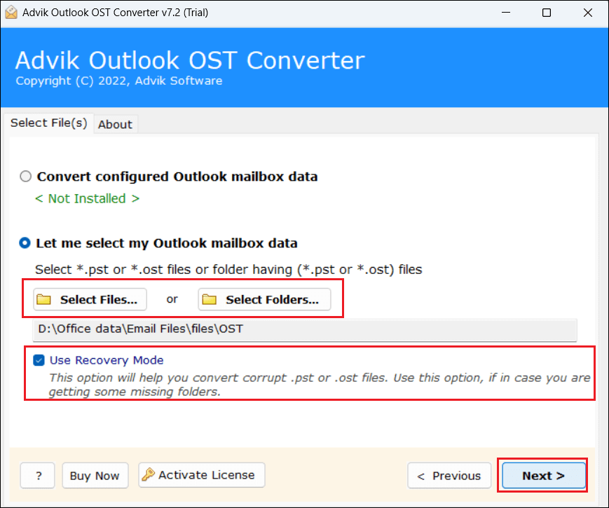 Errors Have Been Detected in Outlook.ost File