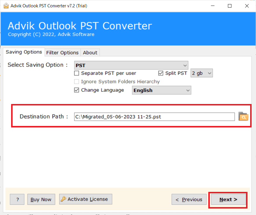 reduce pst file