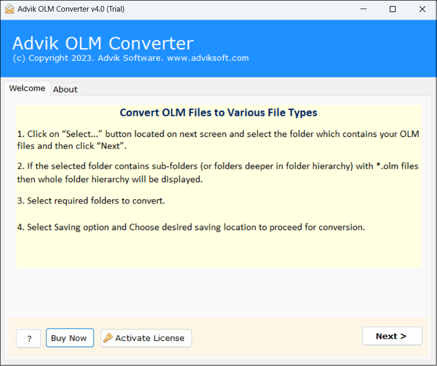 Import OLM to IMAP Server
