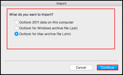 import olm file to mac outlook