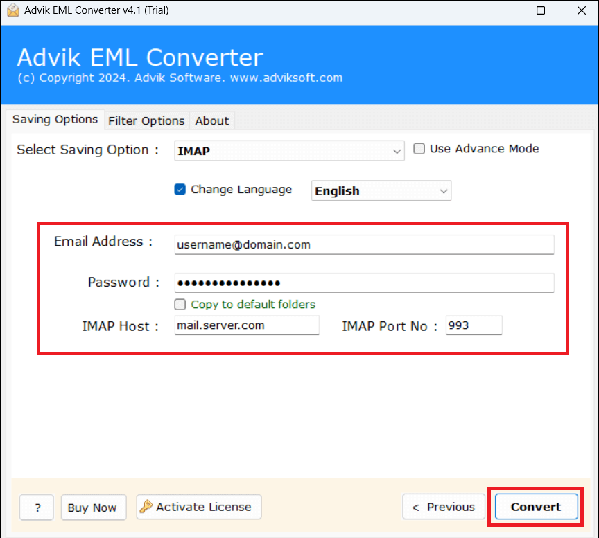 Enter Rackspace account login details
