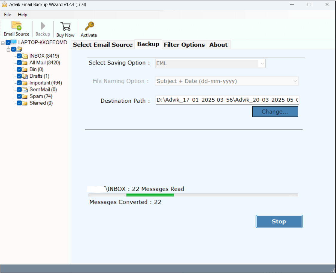 export ProtonMail to EML