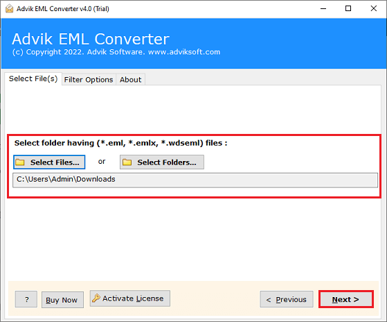 add EML files