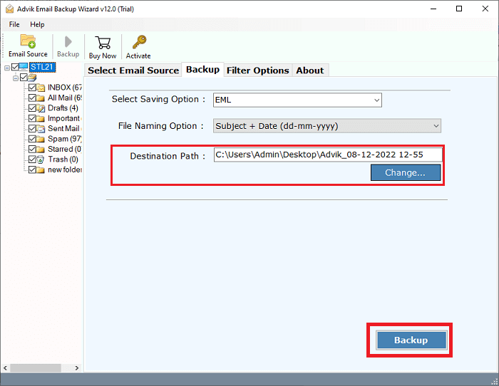 click backup