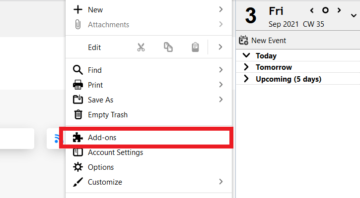 click add-ons