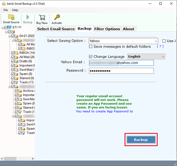 enter non domain account details