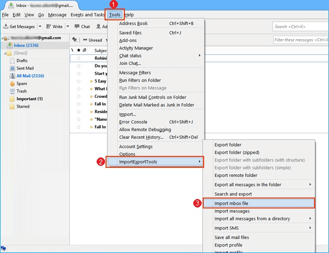 import mbox to godaddy