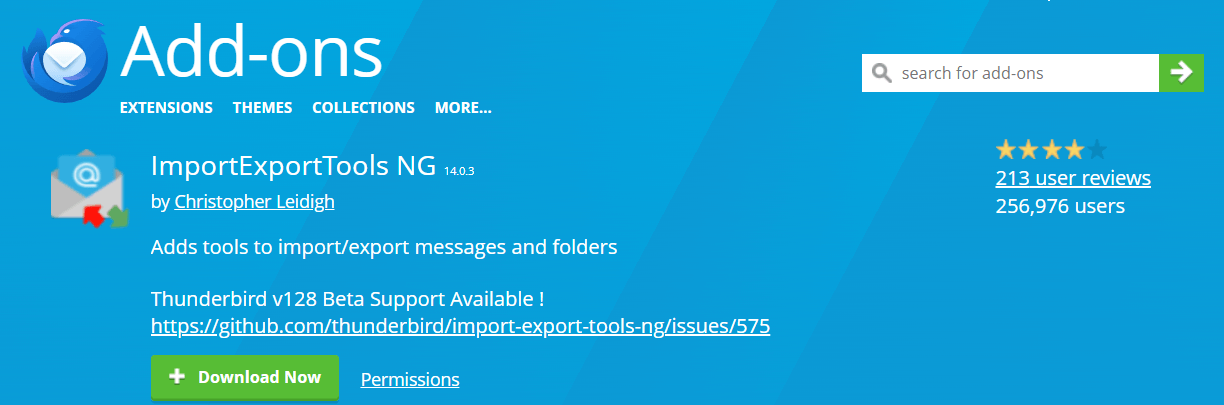 add ImportExportTools NG
