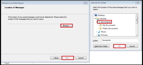 Import EML to Windows Live Mail