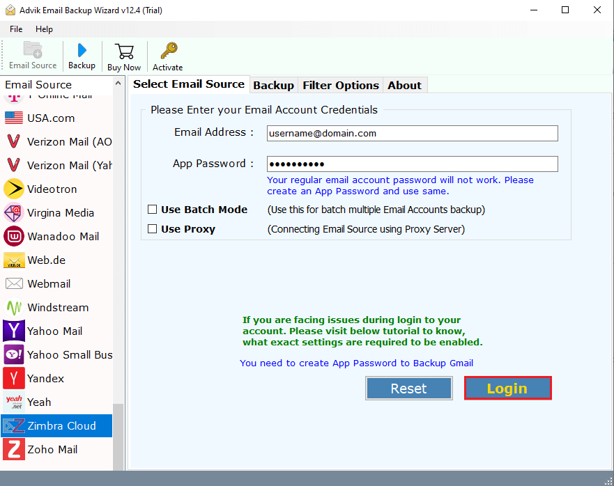 Choose Zimbra Cloud