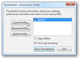 restore thunderbird profile