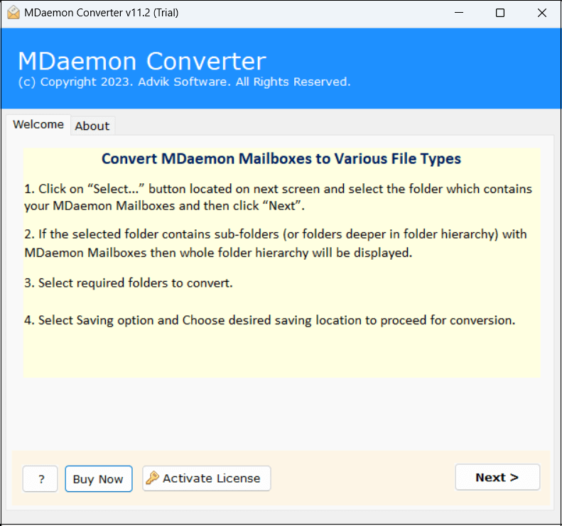 run mdaemon to thunderbird converter