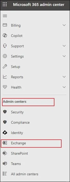 Exchange Admin Center