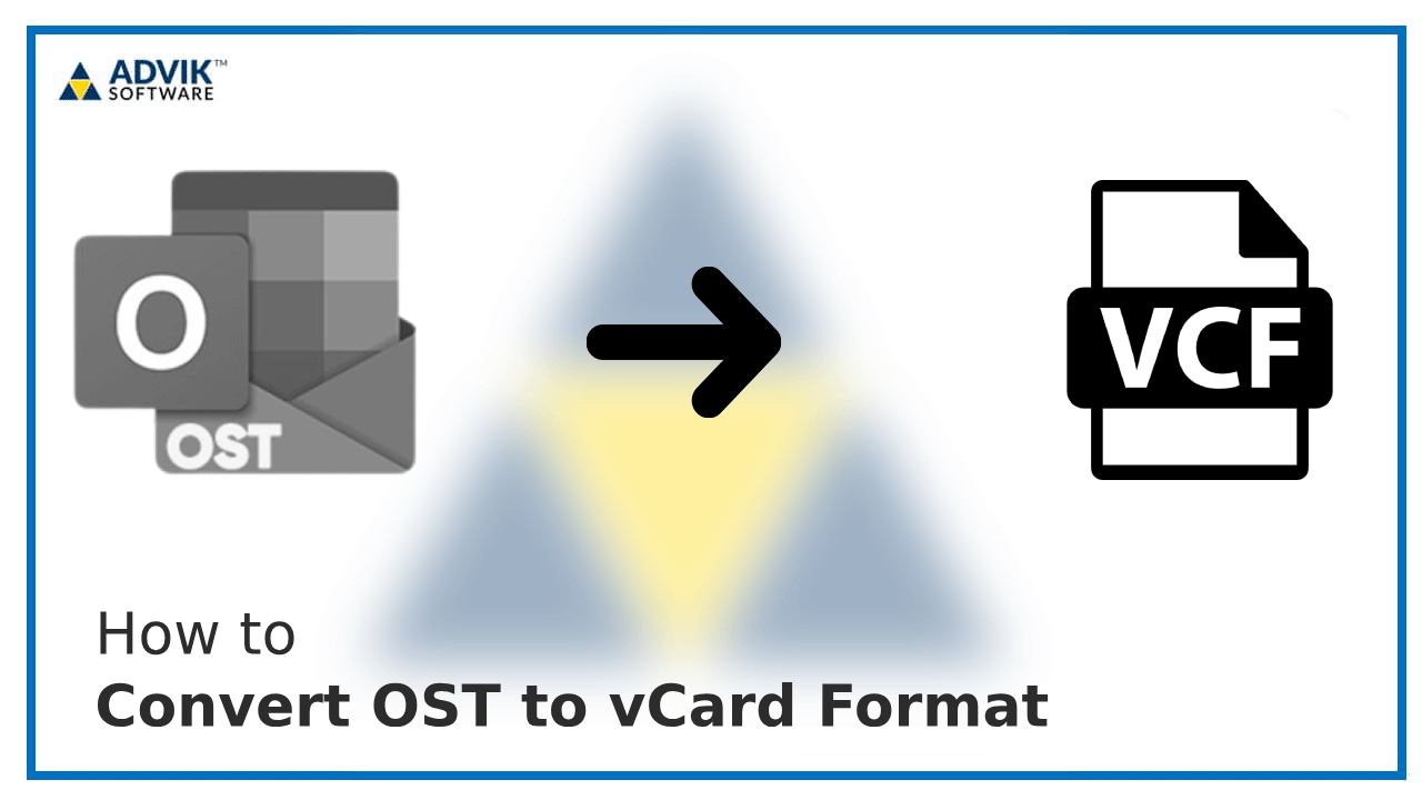 Convert OST to vCard