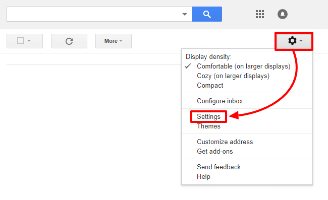 choose Settings