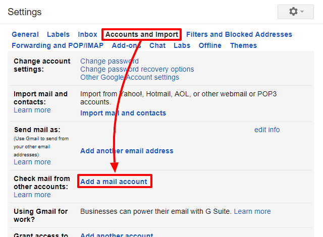 Add a mail account