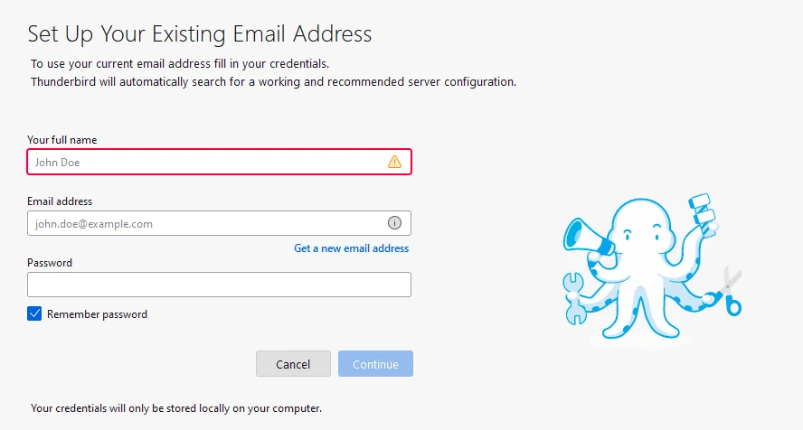 Enter your Gmail address and password