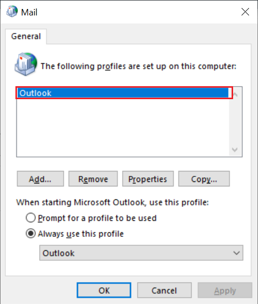 select profile