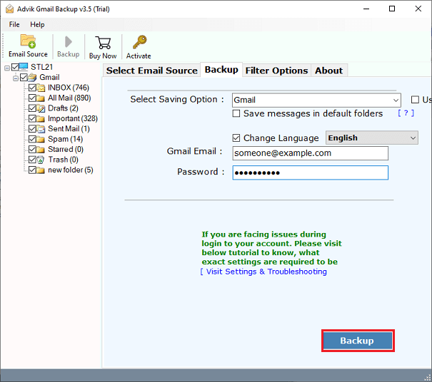 merge two gmail accounts into one inbox