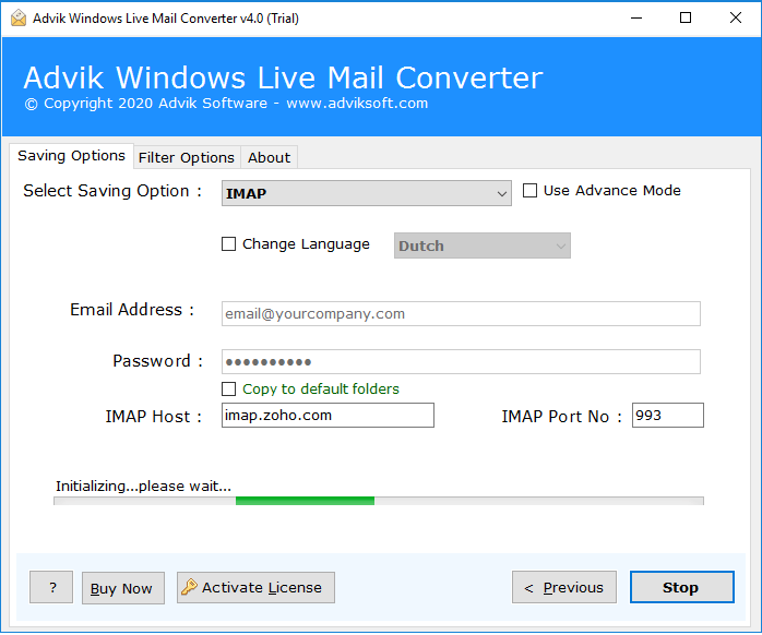 import windows live mail to protonmail