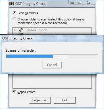 click on scan