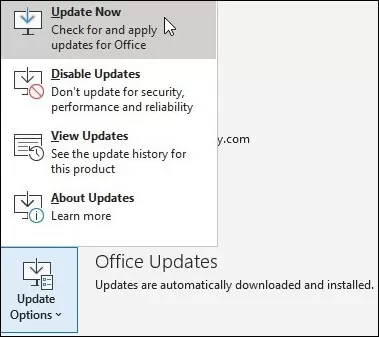 update now