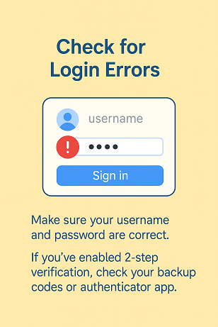 Check for Login Errors