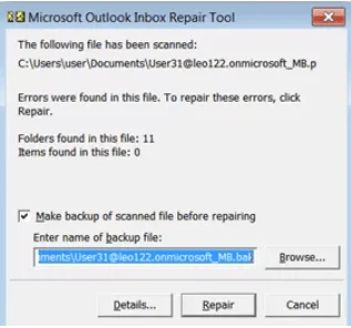 Click Start to scan