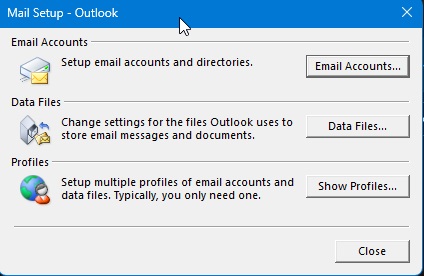 click on data files