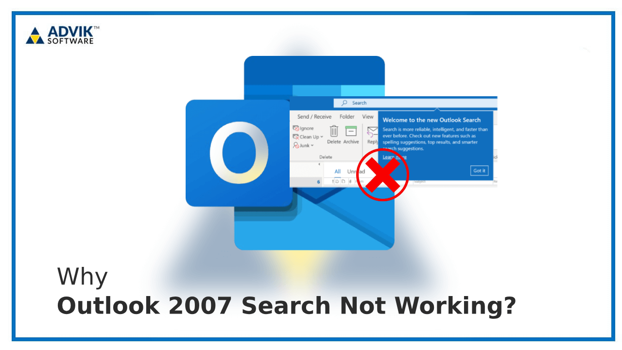 Outlook 2007 Search Not Working