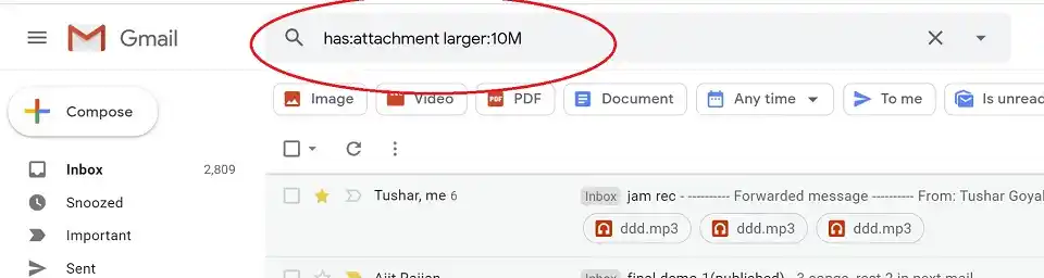 type has attachments