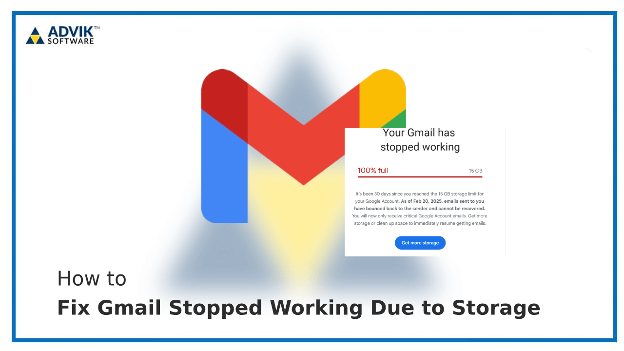 Fix Gmail Stopped Working Due to Storage