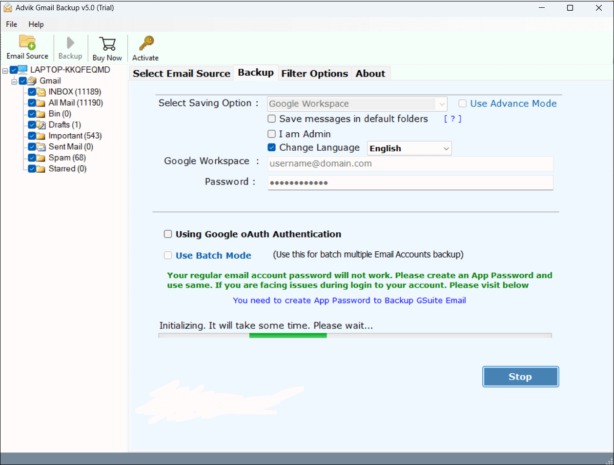 change Google account from personal to business