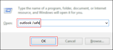 Run Outlook in Safe Mode