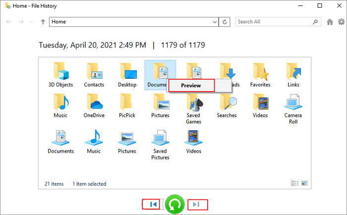 Recover Deleted Video Files from Laptop from previous file history