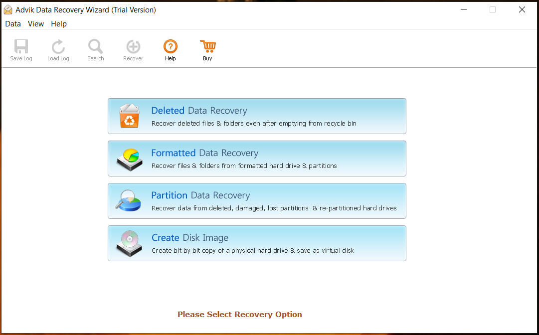 Select the option to recover deleted HTML files from your laptop.
