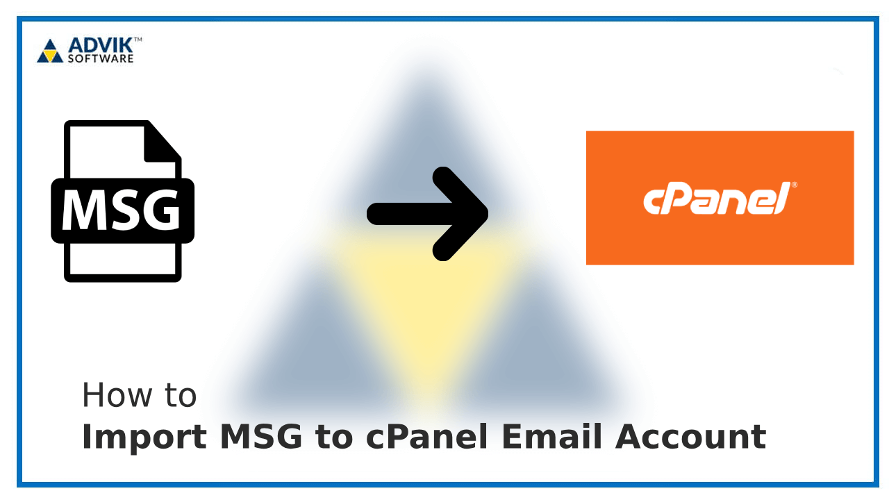 Import MSG to cPanel Email Account