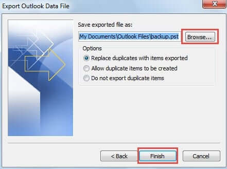 Export Outlook web app to PST