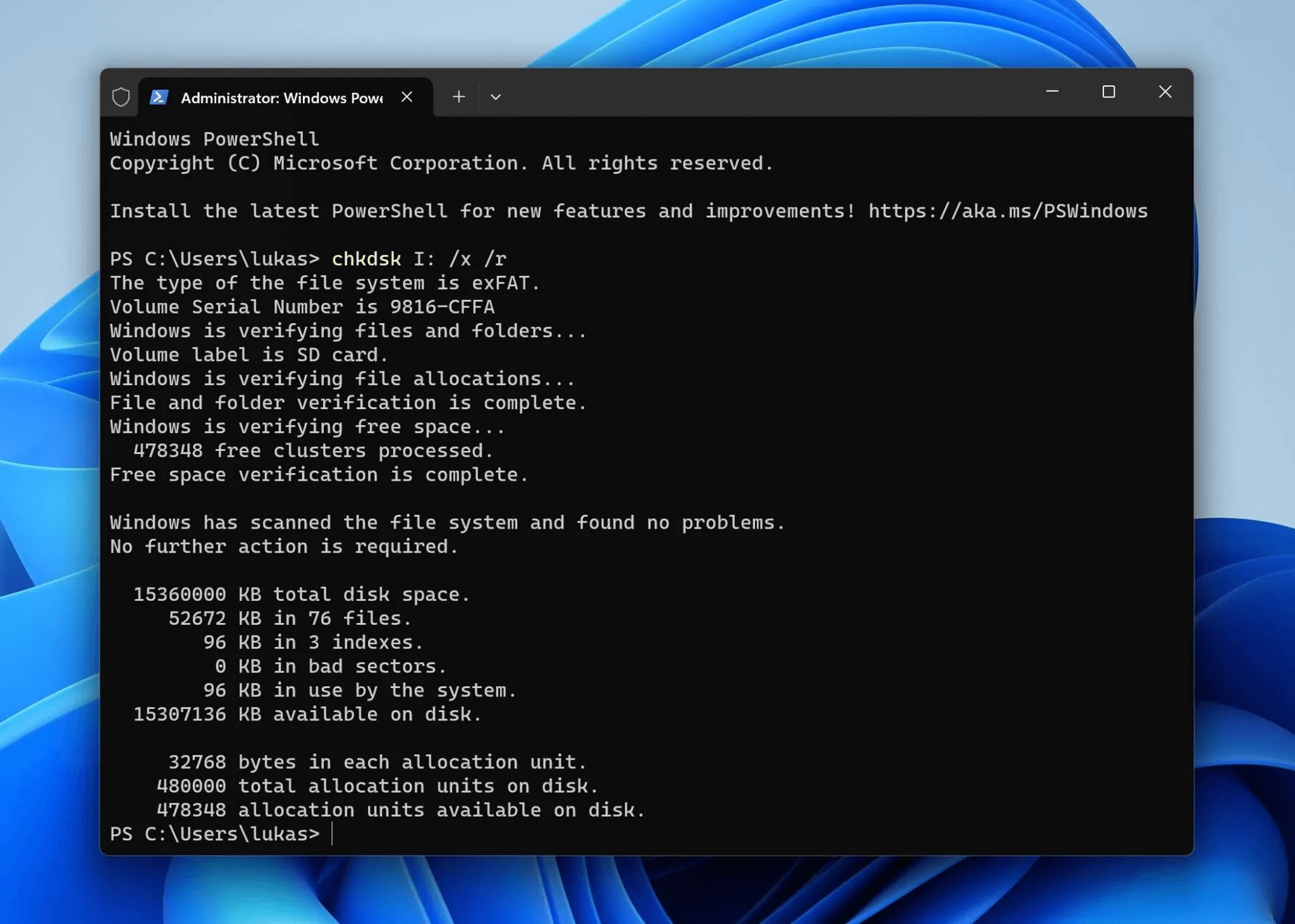 Recover Data from Corrupted SD Card Using CMD