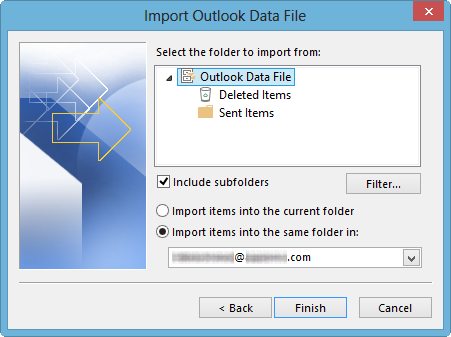 export Attachments from PST