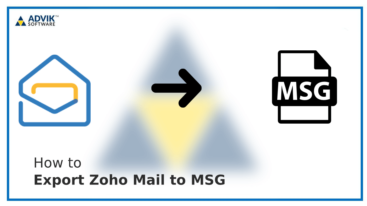 Export Zoho Mail to MSG
