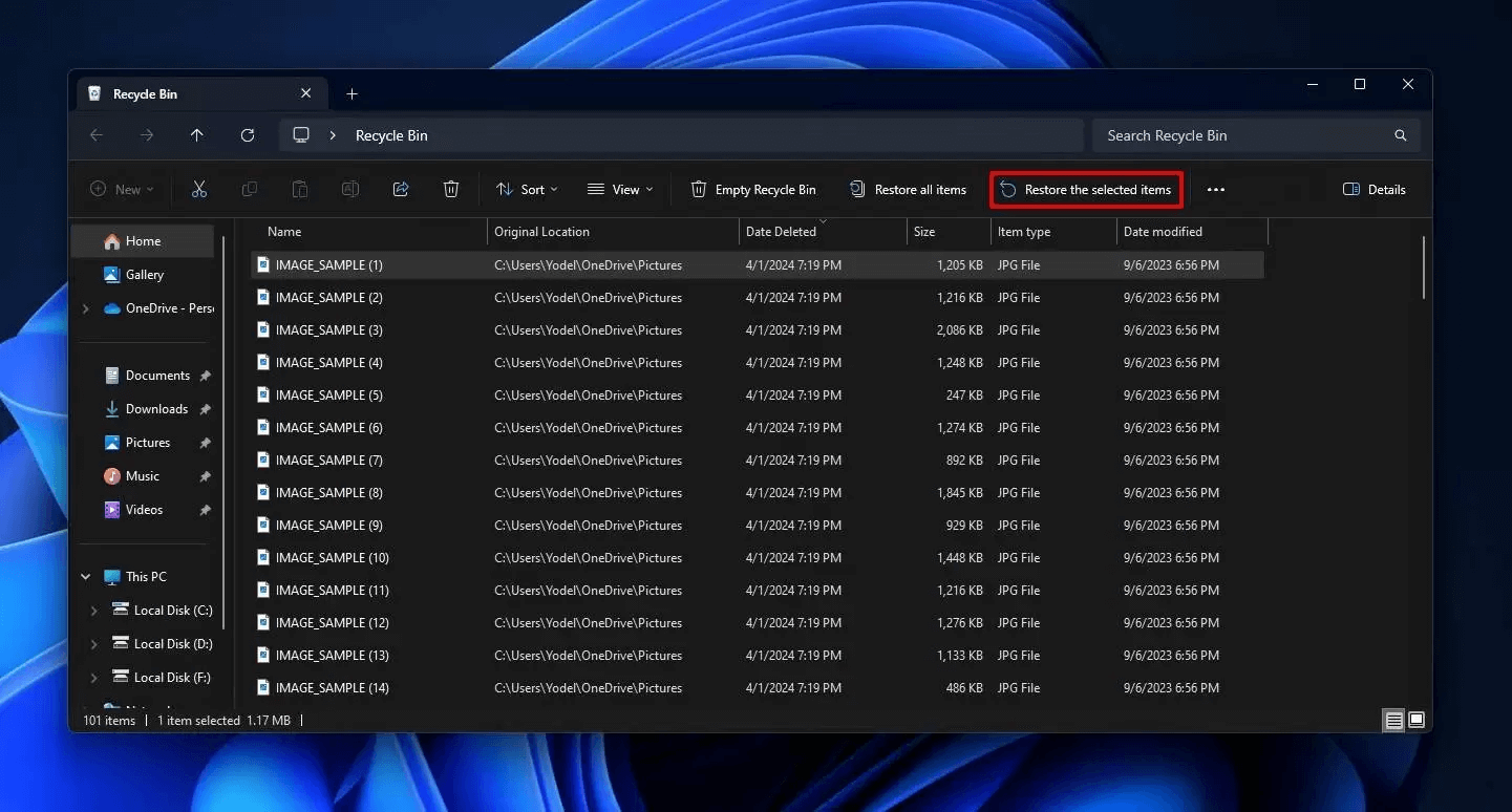 recover deleted screenshots on windows